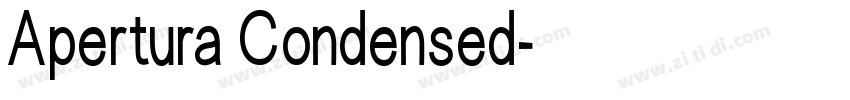 Apertura Condensed字体转换